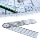 Ruler Measuring Tool Degree Angle Protractor Metric Measure Tool P5W2