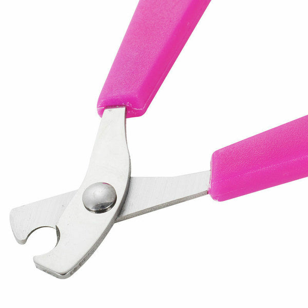 Nail Scissors Pliers Small Pets Dog Cat Claw Grooming pink