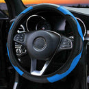 Carbon Fiber leather Car Steering Wheel Cover PU Universal inches For 14.56 O8E7
