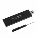 Black USB3.0 to SATA Based 2280 M.2 NGFF SATA SSD Portable Enclosure Storag