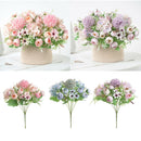 3xArtificial Flowers Silk Bouquet for Wedding Bridal Office Home Party Decor