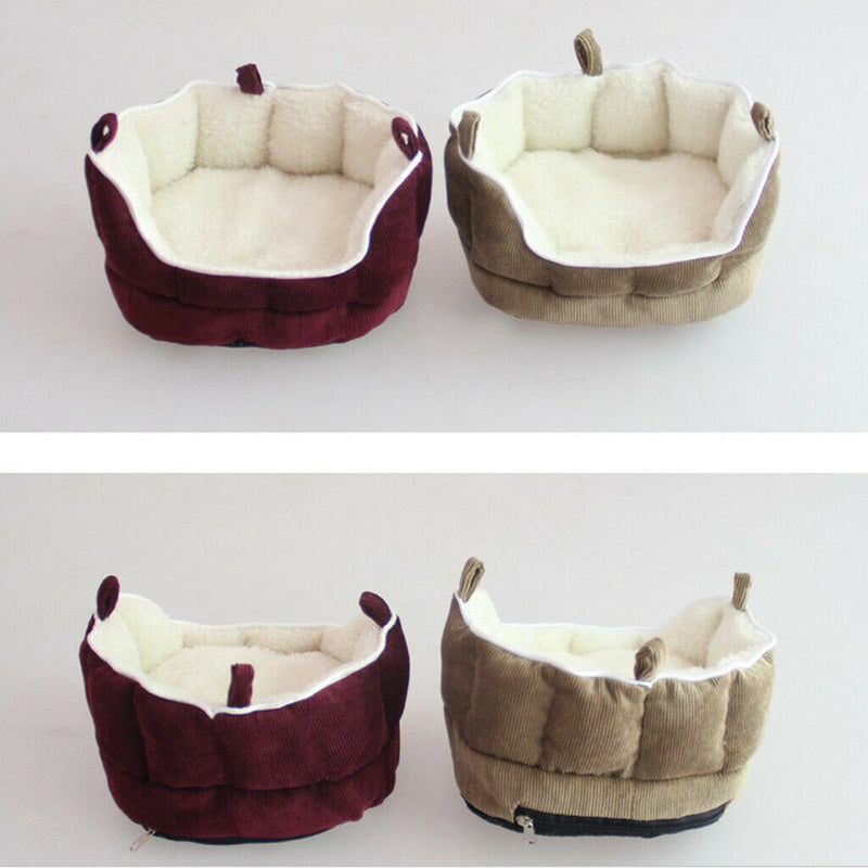 2Pcs Pet Rat Hamster Guinea Pig Chinchilla Bed Nest Warm Cave House