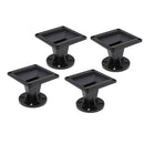 4 Pieces 120x120mm Flat Mouth 25mm Throat Loudspeaker Horn Tweeter for Home