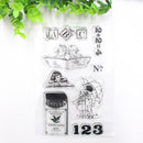 Learning Silicone Clear Stamp Seal Scrapbooking Diary Crafts Muilt Photo Ca Q3N7