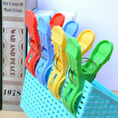 12PCS Large Bright Colour Plastic Beach Towel Pegs Clips To Sunbed Quilt Clip AU