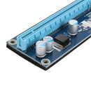 PCI-E 1x to 16x Mining Machine Extender Riser Adapter w/15Pin-4Pin Power Cable