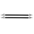 2pcs 200mm Adjustable Front Rear Bumper Lip Splitter Support Bar (Black) A
