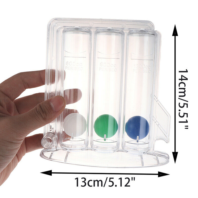Deep Breathing Lung Capacity Exerciser Hygienic Respiratory Spirometry Traine@