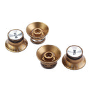 4 Pcs of Pack Guitar Tone Button Guitar Top Hat Knob for Electric Guitar