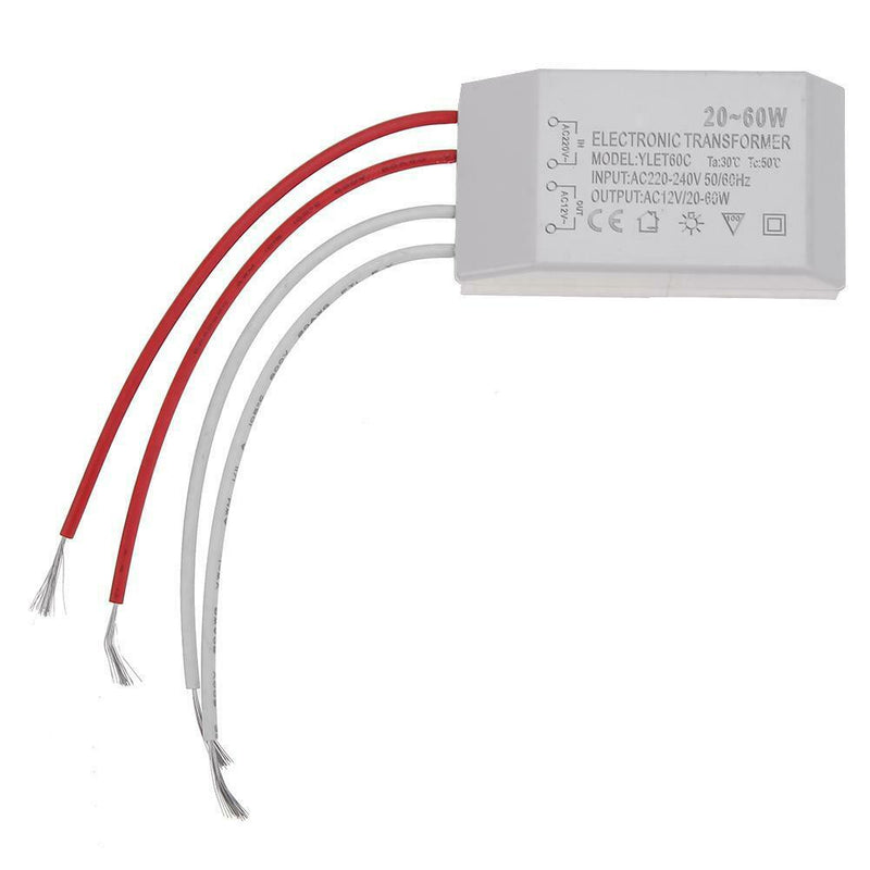 220V to 12V Halogen Lamp Electronic Transformer Power Supply Set Driver Adapter