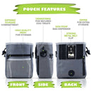 2X(Dog Treat Training Pouch Easily Carries Pet Toys, Kibble, Treats Built-I