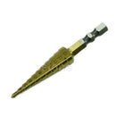 1 Pc 1/4" HSS Unique Titanium Coated 11Step Drill Hex Shank Tool 3MM-13MM New