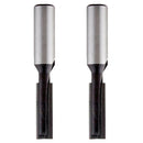 2 Pack 8mm Shank Bottom Cleaning Straight/ Dado Router Bit 6mm Wood Cutting