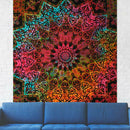Geometric Printing Carpet Sleeping Blanket Tapestry (Mandala18 150x130cm) SN9F