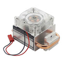Raspberry Pi 40mm LED CPU Cooling Fan 5mm Copper Tube Cooler Tower Heatsink