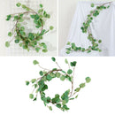 5.6ft Artificial Eucalyptus Garland Faux Eucalyptus Leaves Vines Greenery Plants
