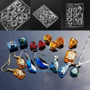 1pc Crystal Silicone Mold Earrings Pendant Jewelry Making Mould Necklace Tool
