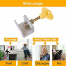 6 Pieces Adjustable Sliding Window Locks Stops Aluminum Alloy Door Frame Se K4H9