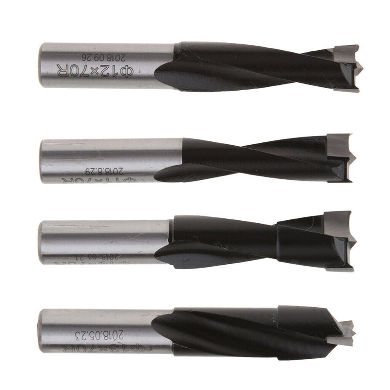 Pack of 4 Carbide 11mm 12mm 13mm 14mm Brad Point Boring Bits Wood Milling Cutter