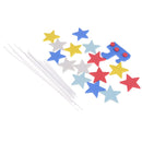 1set star train cake topper picks cupcake wire decoration party supplies3CXP