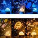 Stars Starry Sky LED Night Light Projector Moon Novelty Table Night Lamp Ba