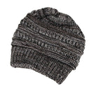 Winter Warm Knitted Ponytail Beanie Hat Messy High Bun Beanie Soft Stretch
