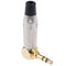 3.5mm L-type stereo right angle male plug audio earphone soldering connector  JR