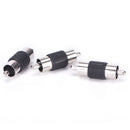 6 Pcs Straight AV RCA Male to Male Connectors Couplers Adapters BDSE