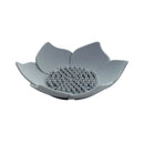 Draining Soap Dish Soap Box Plate Lotus Shape Silicone Box Holder Portable  B9Q7