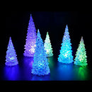 Christmas Tree Ice Crystal Colorful Changing LED Desk Decor