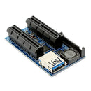 PCI-E USB 3.0 Cable Express 1X To Double X 4X Extension Line UEX105