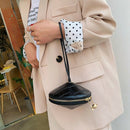 Fashion Round Pu Leather Handbag Small Round Bag Round Bag Small Wallet And