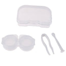Invisible glasses Box Holder Container Case Soak Storage Eyecare Kit ToolsSA3C