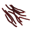 10 Pcs 8cm Long Soft Silicone Worm Shape Fish Baits Lures red Wine H6F5