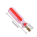 1pc Red Clear Imperial Unit Thread CATV Coaxial Cable F Connector Insertion  Hn