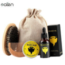 Oalen Beard Care Kit Balm Oil Beard Balm Beard Comb Beard Brush Beard Bag-S