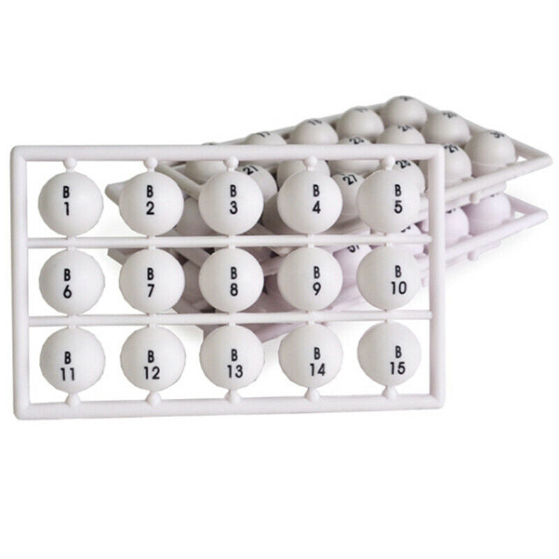 75 Balls-Lottery Machine Draw Machine Party Bingo Game Lucky Balls Game Lot J2Y3