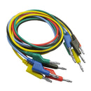 Test Lead Banana Plug Male Stackable to Banana Plug [47inch / 5 pieces]