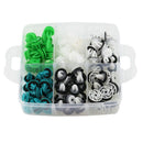 500Pcs Universal Boxed Mixed Car Fasteners Door Trim Panel Auto Bumper Rive B9W3