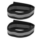 2pcs Bike Bicycle Elastic Reflective Ankle Leg Bind Wrist Safety Band Pant Strap