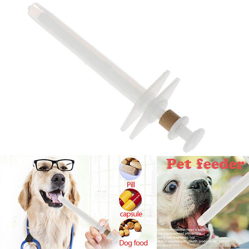 Pet Dog Cat Puppy Pills Dispenser Feeding Kit Given Medicine Control Rods Fee Hn