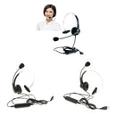 2x Hands-Free Call Center Monaural USB Plug Headset