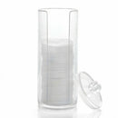 Acrylic Round Container Cosmetic Makeup Cotton Pad Organizer Jewelry Holder Box