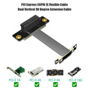 PCI Express 36PIN 1X Flexible Cable Dual Vertical 90 Degree Extension Cable