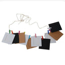 Chic 10 Pcs Paper Photo Film Frame Wall Picture Album DIY Hanging + Rope Ca U7B2