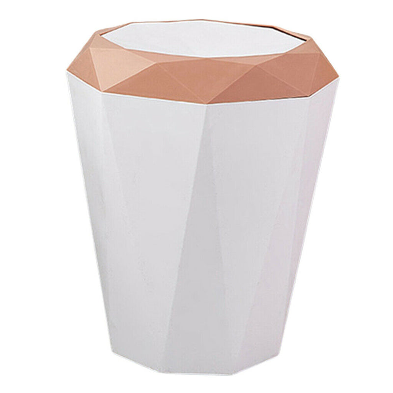 2 Pcs Home Waste Rubbish Garbage Bin Trash Can Kitchen Office Hotel Bedroom