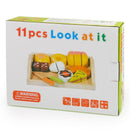 Children Pretending Toys Wooden Cut Food Cut Bread Toys Boy Girl Play House S2M2