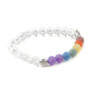 7 Chakra Stone Beads Balance Healing Natural 8mm Agate Oil Diffuser Bracelet