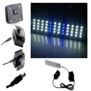 48 LED Aquarium Lamp Fish Tank Water Plant 2 Mode Clip White Blue Light Bulb