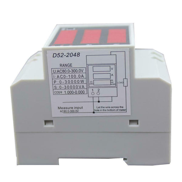 D52-2048 AC 80-300V LCD Digitial Multi-Functional Meter Voltmeter Ammeter